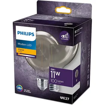 LED CLASSIC ŽARULJA PHILIPS 15W G93 E27 SMOKY ND RF SRT4