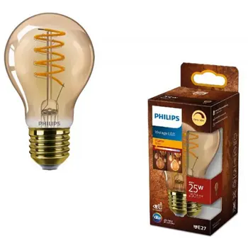 LED CLASSIC ŽARULJA PHILIPS 25W A60 E27GOLD SP D RF SRT4