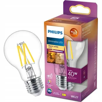 LED CLASSIC ŽARULJA PHILIPS 40W A60 E27 CL WGD90 SRT4