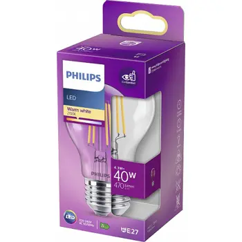 LED CLASSIC ŽARULJA PHILIPS 40W A60 E27 WW CL ND RFSRT4