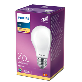 LED CLASSIC ŽARULJA PHILIPS 40W A60 E27 WW FR ND 1CT/10