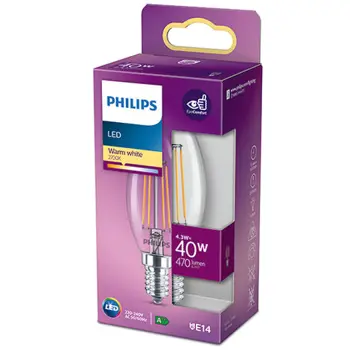 LED CLASSIC ŽARULJA PHILIPS 40W B35 E14 WW CL ND RFSRT4