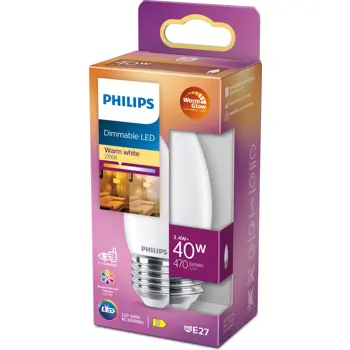 LED CLASSIC ŽARULJA PHILIPS 40W B35 E27  FR WGD90 SRT4