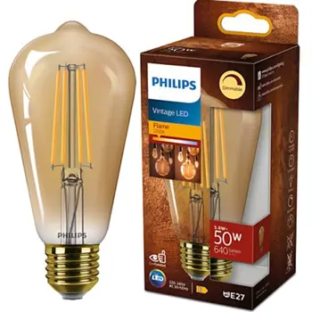 LED CLASSIC ŽARULJA PHILIPS 50W ST64 E27 922 GOLD D 1PF/4