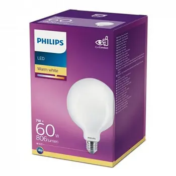 LED CLASSIC ŽARULJA PHILIPS 60W E27 WW G120 FR ND SRT4
