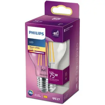 LED CLASSIC ŽARULJA PHILIPS 75W E27 WW A60 CL ND RFSRT4