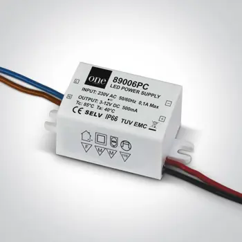 LED DRIVER 500mA/1,5-6W IP66 ON-OFF