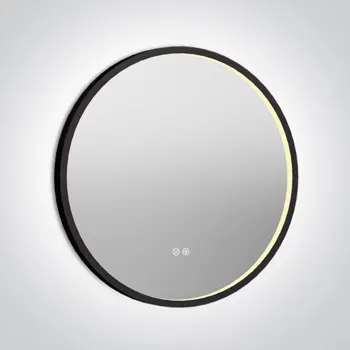 LED OKRUGLO OGLEDALO 20W CCT IP44 230V DIMABILNO CRNA