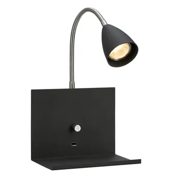 LOGI ZIDNA SVJETILJKA 1L BLACK GU10