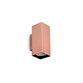 LOOK AP2 KVADRATNA ZIDNA SVJETILJKA D60 H150 2xGU10 BAKAR