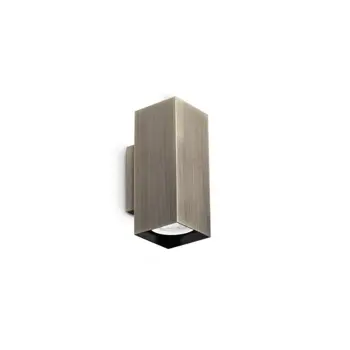 LOOK AP2 KVADRATNA ZIDNA SVJETILJKA D60 H150 2xGU10 BRUNIRANA