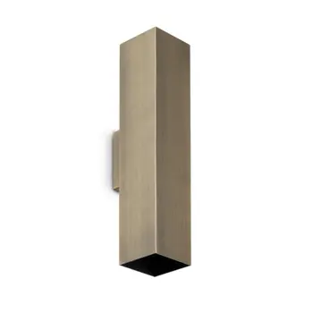 LOOK AP2 KVADRATNA ZIDNA SVJETILJKA D60 H300 2xGU10 BRUNIRANA