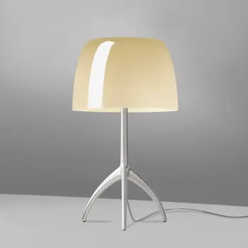 LUMIERE PICCOLA STOLNA LAMPA, DIMABILNA, BIJELA/SVIJETLOŽUTA