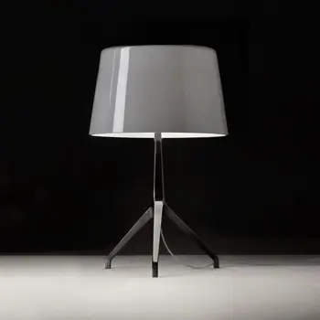 FOSCARINI LUMIERE XXS STOLNA LAMPA SIVA/CRNI KROM