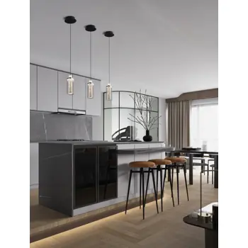 LUNE VISILICA LED/3000K/9W/404Lm/CRNO-KROM