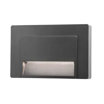 LUTON VANJSKA ZIDNA SVJETILJKA LED 1,2W/3000K/150lm/IP65/TAMNO SIVA