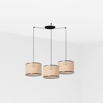 MAMBO BLACK VISILICA RATTAN LAMPSHADE fi320*213