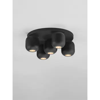 MARLIN STROPNA SVJETILJKA CRNA GU10 5X10W IP20