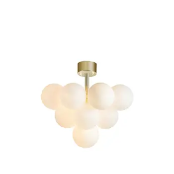 MERLOT PLAFONJERA 13L BRASS/WHITE G9