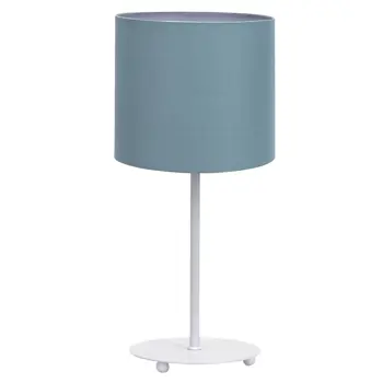 METALNA STOLNA LAMPA S PLAVIM SJENILOM/E27/MAX 42W/395MM