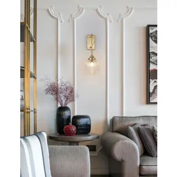 MOND ZIDNA LAMPA E14 /IP20/ SATIN ZLATNA