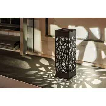 MORA SOLARNA SVJETILJKA LED 0,16/CRNA/IP23/2lm