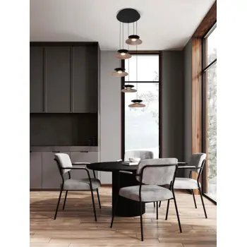 MORFI VISILICA  LED /3000K/24W/771Lm/CRNA & 
GOLD