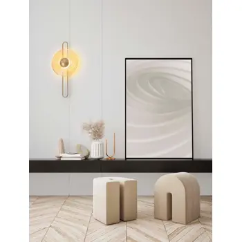 NOUS ZIDNA LAMPA LED3000K/9W/304Lm/BRASSGOLD&AMBER