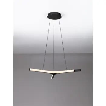 NUE LED VISILICA MAT CRNA 29W IP20 3000K TRIAK PRIGUŠIVA