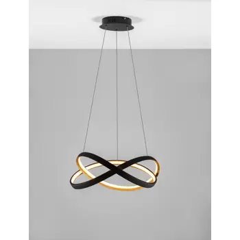 ODREY VISILICA LED 40W/2700-3500-5000K/2033lm/DIMM/IP20/CRNA & ZLATNA