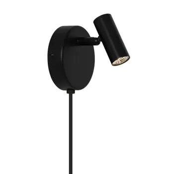 OMARI ROUND ZIDNA LAMPA CRNA LED 3,2W/IP20/2700K/320lm