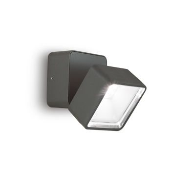 OMEGA LED ZIDNA SVJETILJKA AP KVADRAT ANTRACIT 4000K IP54