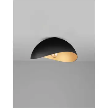 OPSI PLAFONJERA E27/12W/CRNO-ZLATNO