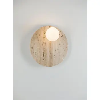 OVEE ZIDNA SVJETILJKA ŽUTI TRAVERTIN G9 1X5W IP20