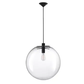 OVVIO VISILICA E27 /IP20/CRNA & PROZIRNA