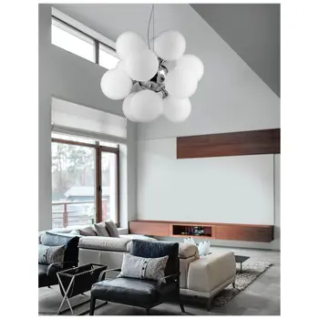 PALLONE VISILICA 12×E27/60W/230V KROM/BIJELA