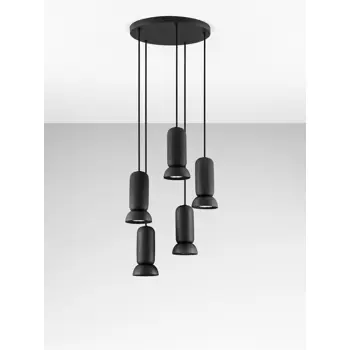 PARLO VISILICA CRNA GU10 5X10W IP20