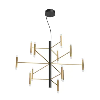 PERLA VISEĆA SVJETILJKA IP20/8110lm/3000K CRNA,Brushed ZLATNA