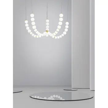 PERLA VISILICA  LED 125W/3000K/11377lm/DIMM/IP20/ZLATNA