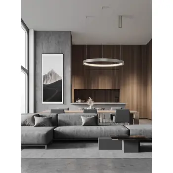 PERRINE VISILICA LED 40W/3000K/2800lm/DIMM/IP20/BRUŠENO SREBRO