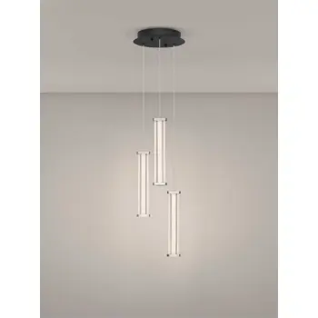 PHEME LED VISILICA CRNA 13W IP20 2700K TRIAK PRIGUŠLJIVA