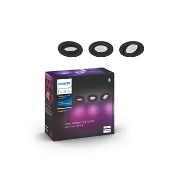 PHILIPS CENTURA HUE UGRADBENA SVJETILJKA CRNA 3X4.2W
