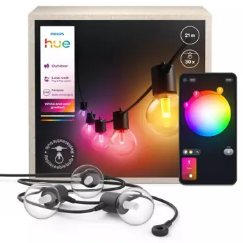 PHILIPS HUE FESTAVIA VANJSKI SVJETLOSNI NIZ 21M 30x ŽARULJA IP65