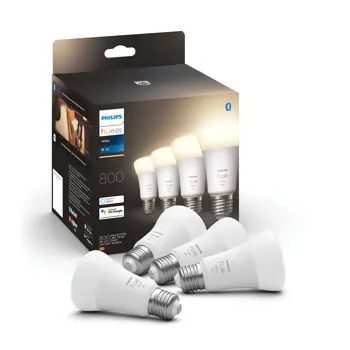 Philips Hue LED E27 9W 2700 Kelvin 800 Lumen 4 KOM