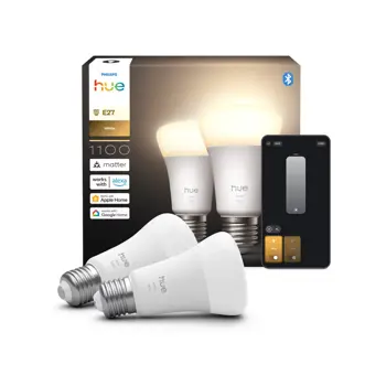 PHILIPS HUE LED SMART ŽARULJE 2x 806Lm E27 2700K A60 DIMABILNE