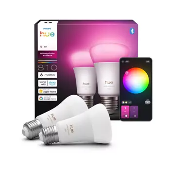 PHILIPS HUE LED WCA SMART ŽARULJE 2x 810Lm A60 E27 1000-20000K+RGB