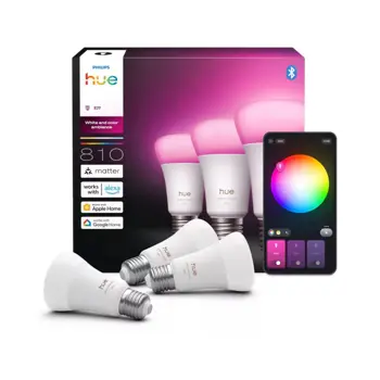PHILIPS HUE LED WCA SMART ŽARULJE 3x 810Lm A60 E27 1000-20000K+RGB