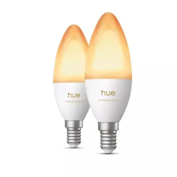 PHILIPS HUE pametna LED žarulja White Ambiance B39 E14 (set 2 kom)