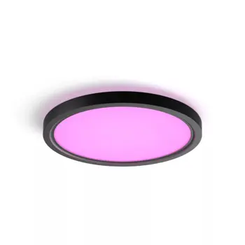 TENTO PHILIPS HUE pametni LED panel bijeli & COLOUR AMBIANCE ROUND S crni