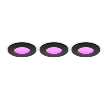 SLIM PHILIPS HUE ugradbeni LED downlight WCA LIGHT S X3 crni (set 3 kom)